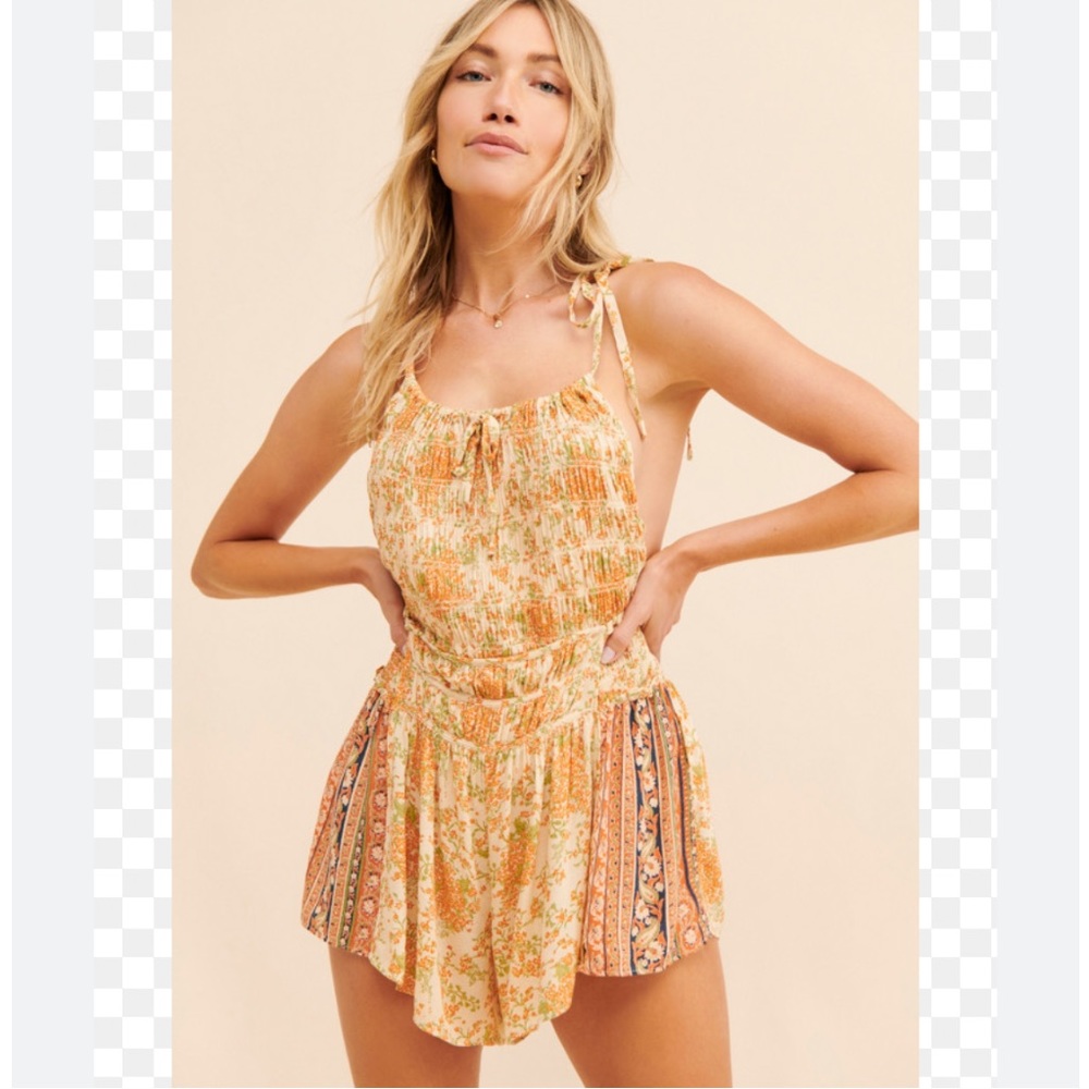 Free People Run Free Ruched Romper